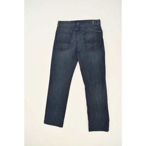 Mens 7 for All Mankind Dark Blue "Slimmy" Jeans - Picture 5 of 9